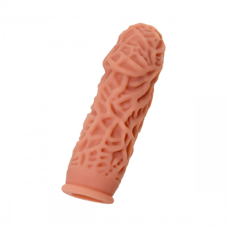 Насадка на фаллос с рельефными складочками Extreme Sleeve 012 S-size - 12,7 см. Насадка на фаллос с рельефными складочками Extreme Sleeve 012 S-size - 12,7 см.