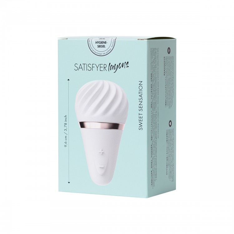 Белый вибромассажер Satisfyer Little Wand