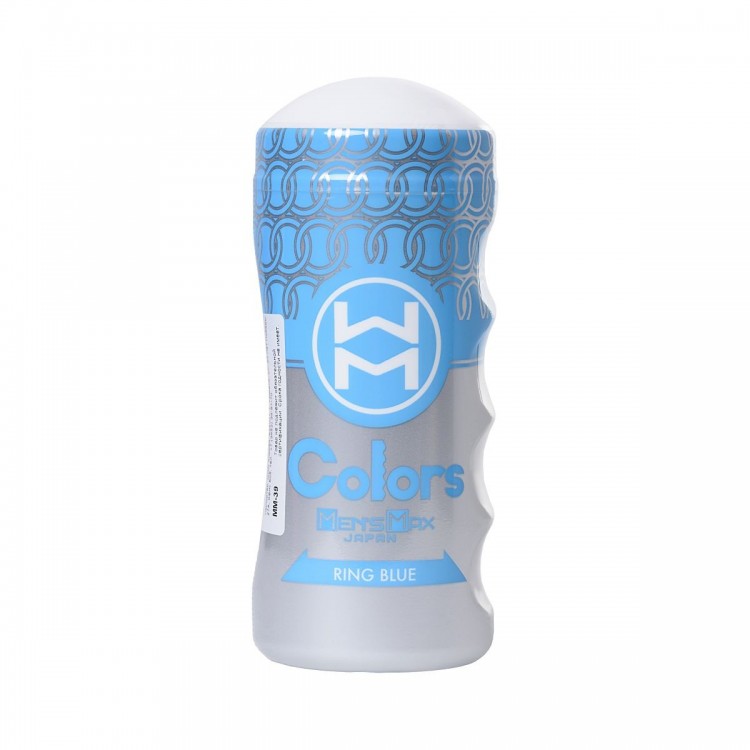 Мультирельефный мастурбатор MensMax Colors - Ring Blue