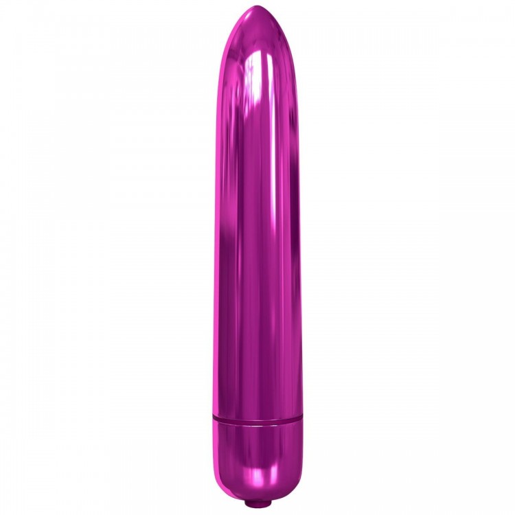 Розовая гладкая вибропуля Rocket Bullet - 8,9 см.