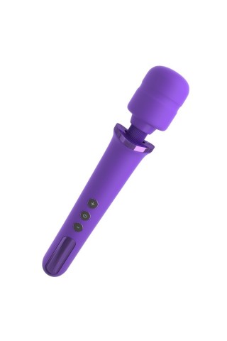 Фиолетовый вибромассажер Rechargeable Power Wand