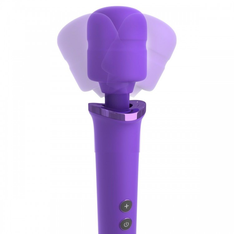 Фиолетовый вибромассажер Rechargeable Power Wand