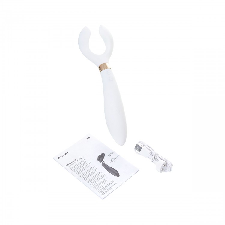 Белый вибромассажер для пар Satisfyer Endless Fun Белый вибромассажер для пар Satisfyer Endless Fun