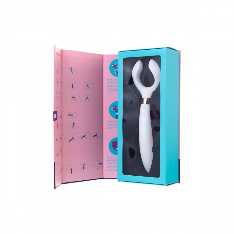 Белый вибромассажер для пар Satisfyer Endless Fun Белый вибромассажер для пар Satisfyer Endless Fun