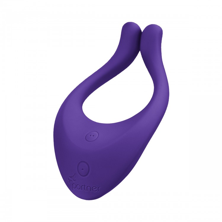 Фиолетовый многофункциональный стимулятор для пар Satisfyer Partner Multifun 1