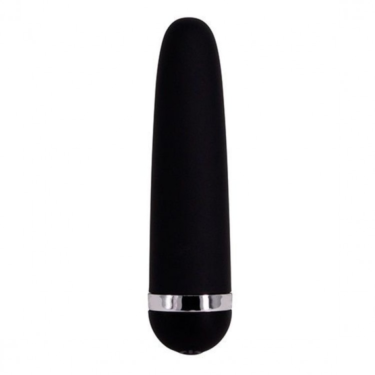 Черная перезаряжаемая вибропуля INTENSE SUPREME VIBE - 9,5 см.