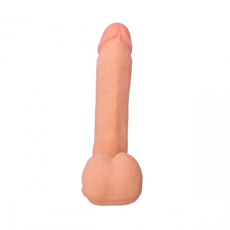 Перезаряжаемый вибратор-реалистик REALSTICK ELITE VIBRO с пультом ДУ - 20 см.