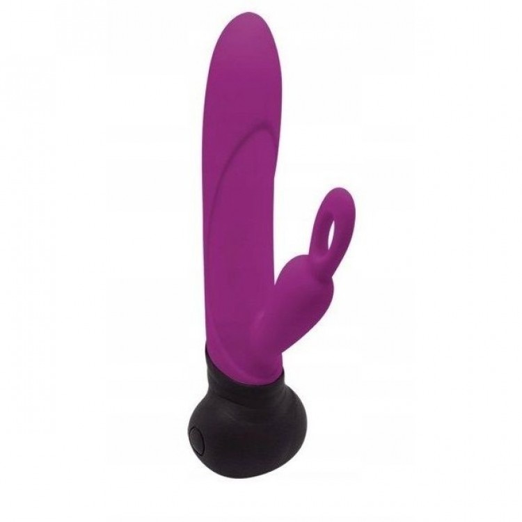 Фиолетовый вибростимулятор Mini Bonnie - 19,7 см.