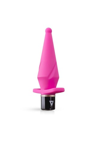 Розовый анальный вибратор LilPlug Vibrator - 13,5 см.