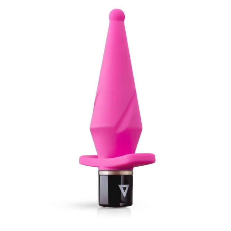 Розовый анальный вибратор LilPlug Vibrator - 13,5 см.