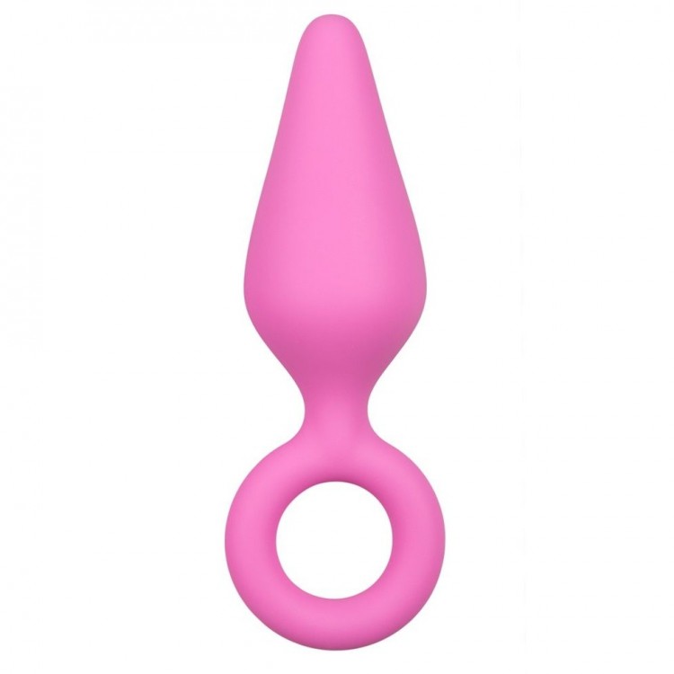 Розовая анальная пробка Pointy Plug - 15,5 см.