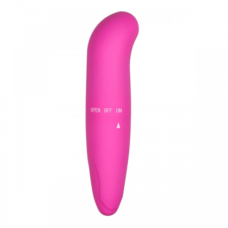 Розовый мини-вибратор для G-стимуляции Easytoys Mini G-Spot Vibrator - 12 см.