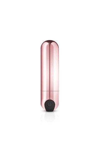 Золотистая вибропуля Rosy Gold Bullet Vibrator - 7,5 см.