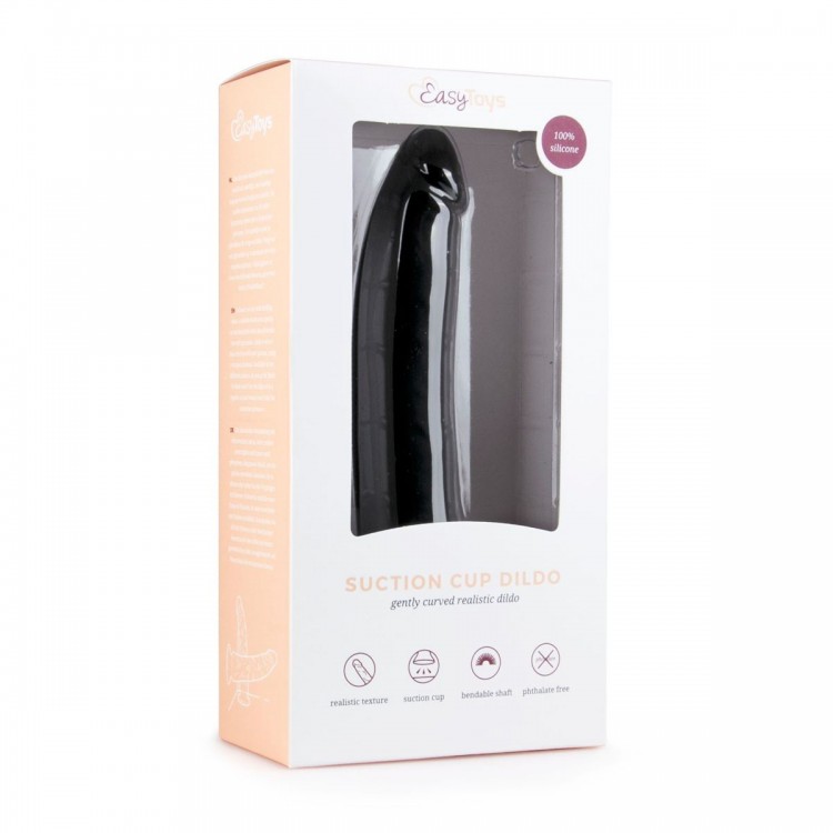 Черный силиконовый фаллоимитатор Suction Cup Dildo - 21 см. Черный силиконовый фаллоимитатор Suction Cup Dildo - 21 см.