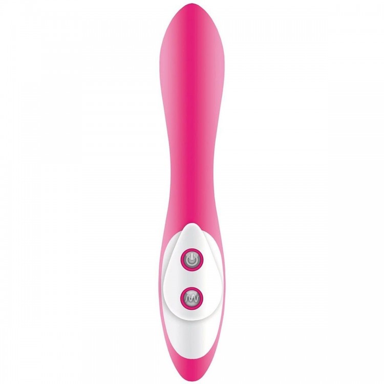 Розовый вибростимулятор простаты LArque Prostate Massager - 17,8 см.