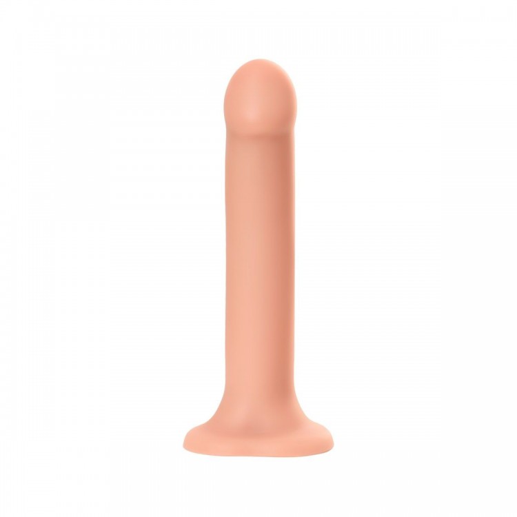Телесный фаллос на присоске Silicone Bendable Dildo XL - 20 см.