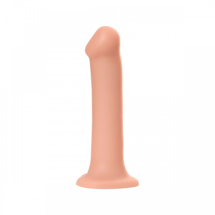 Телесный фаллос на присоске Silicone Bendable Dildo XL - 20 см.