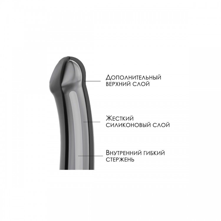 Телесный фаллос на присоске Silicone Bendable Dildo XL - 20 см.