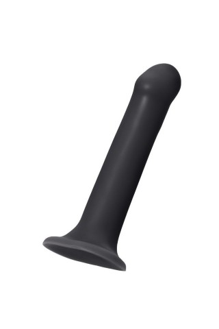 Черный фаллос на присоске Silicone Bendable Dildo L - 19 см.