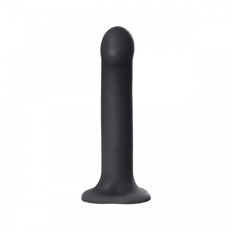 Черный фаллос на присоске Silicone Bendable Dildo L - 19 см.