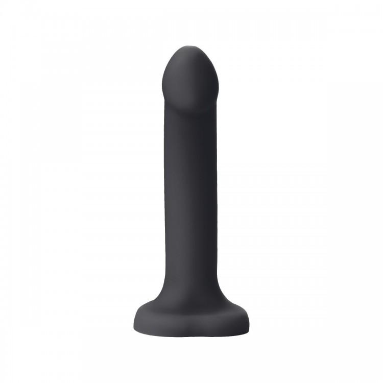 Черный фаллос с имитацией эякуляции Silicon Cum Dildo L - 19,6 см.