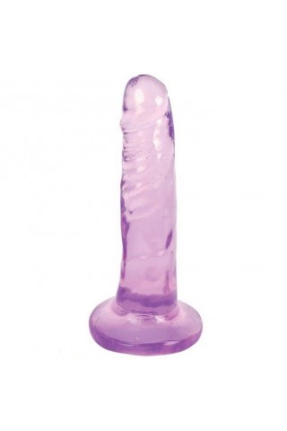 Фиолетовый фаллоимитатор Slim Stick Dildo - 15,2 см.