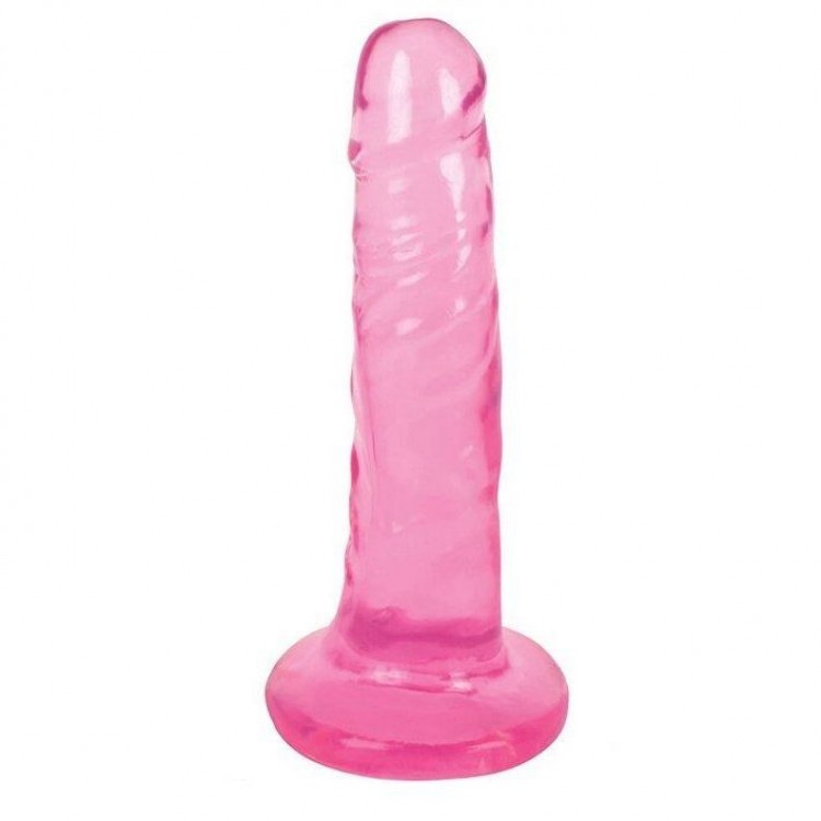 Розовый фаллоимитатор Slim Stick Dildo - 15,2 см.