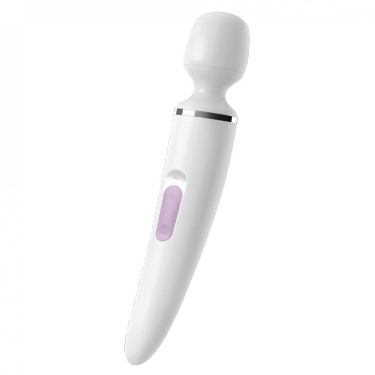 Белый вибратор Satisfyer Wand-er Woman