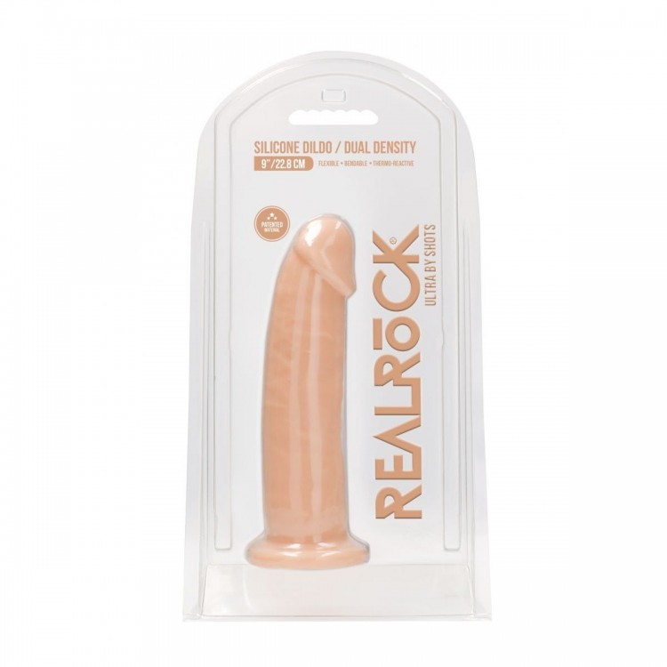 Телесный фаллоимитатор без мошонки Silicone Dildo Without Balls - 22,8 см.