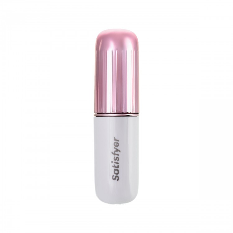 Бело-золотистая перезаряжаемая вибропулька Satisfyer Secret Affair