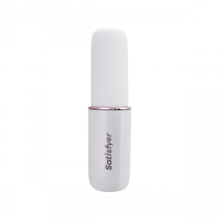 Бело-золотистая перезаряжаемая вибропулька Satisfyer Secret Affair