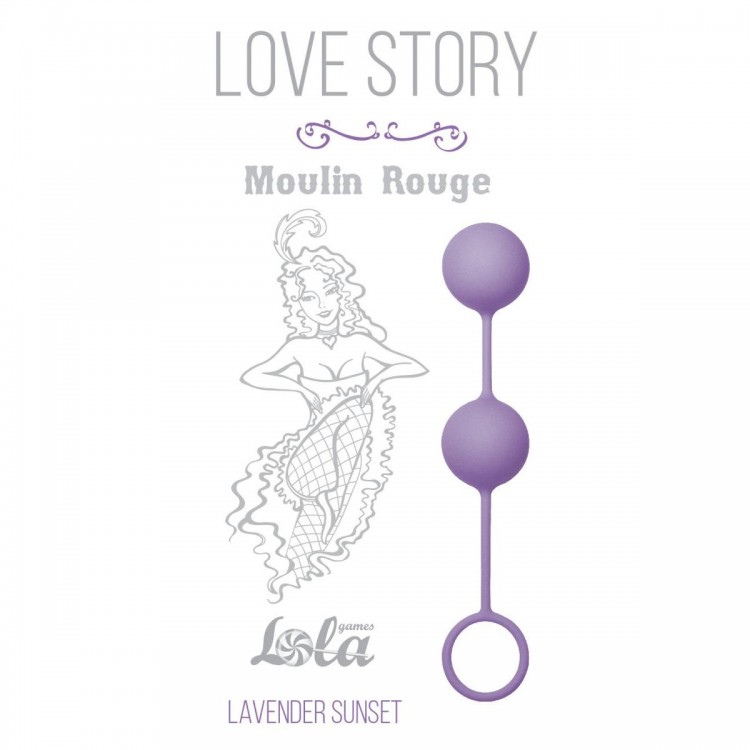 Сиреневые вагинальные шарики Love Story Moulin Rouge