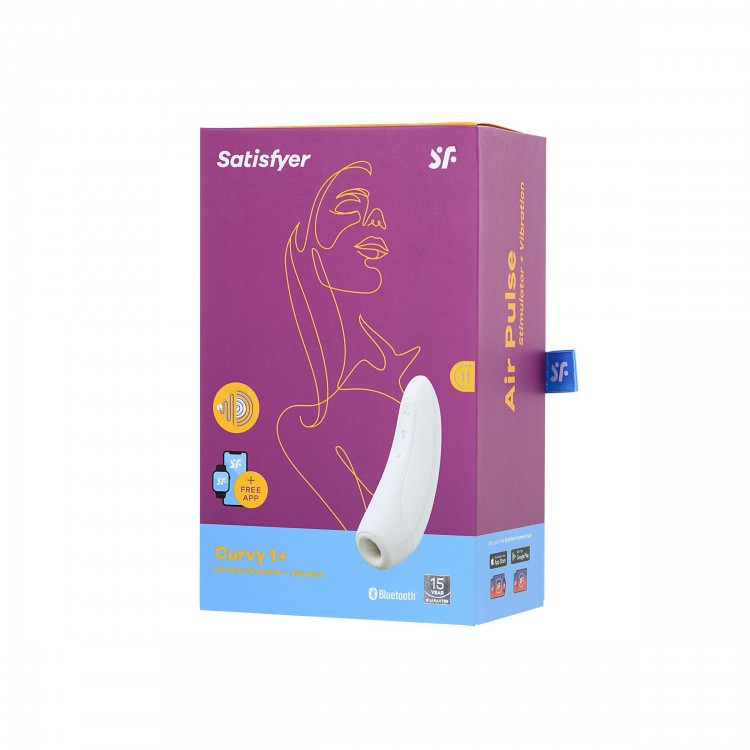 Белый вакуум-волновой стимулятор Satisfyer Curvy 1+