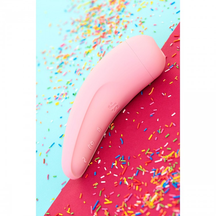 Розовый вакуум-волновой стимулятор Satisfyer Curvy 2+