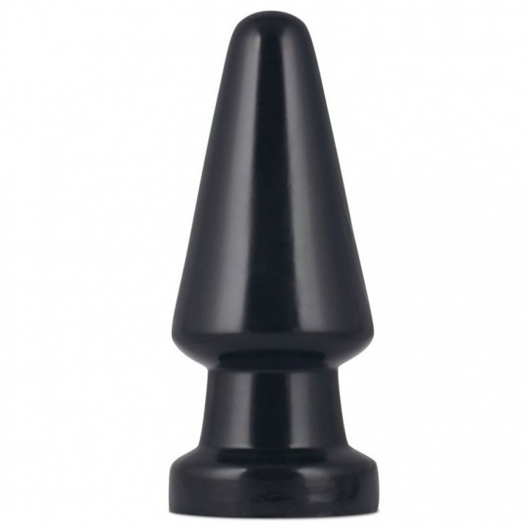 Черная анальная пробка King-Sized Anal Shocker - 19 см.