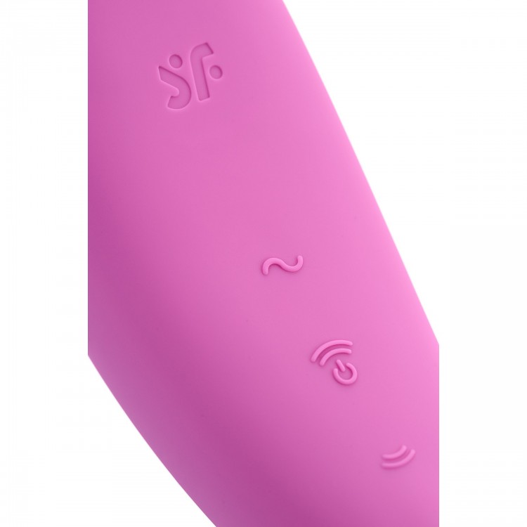 Розовый вакуум-волновой стимулятор Satisfyer Curvy 3+