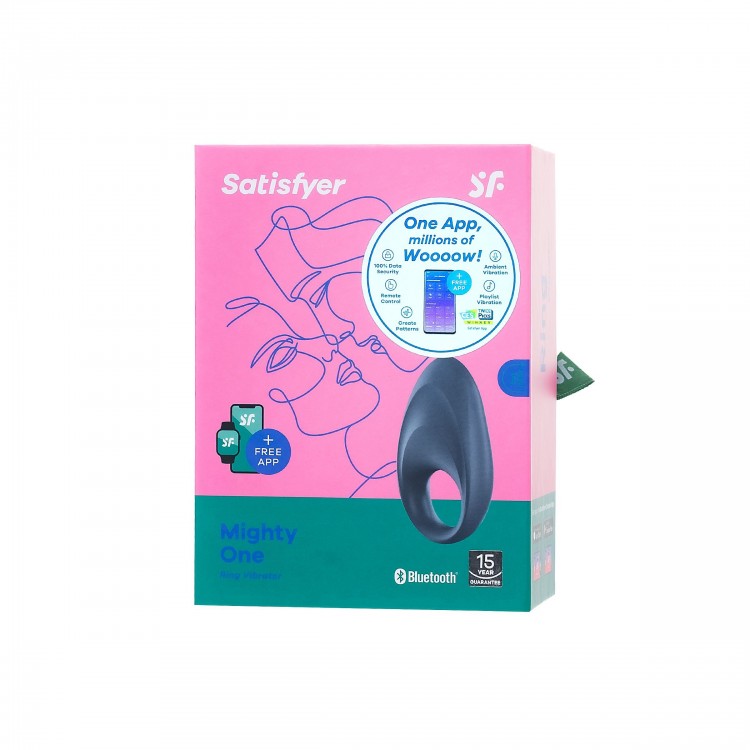 Эрекционное кольцо Satisfyer Mighty One с возможностью управления через приложение Эрекционное кольцо Satisfyer Mighty One с возможностью управления через приложение