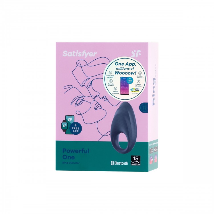Эрекционное кольцо Satisfyer Powerful One с возможностью управления через приложение Эрекционное кольцо Satisfyer Powerful One с возможностью управления через приложение