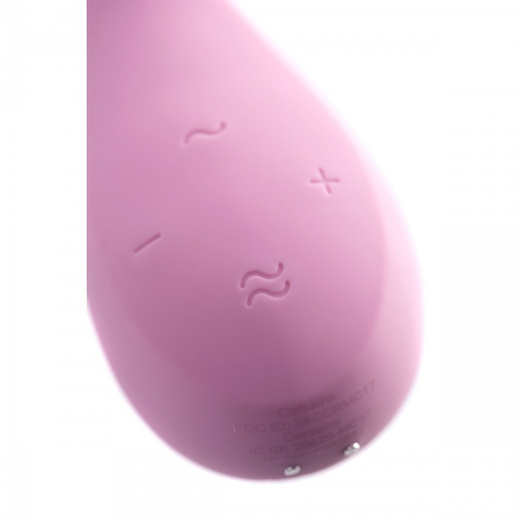 Розовый вибратор-кролик Satisfyer Mono Flex с управлением через приложение - 20,4 см.