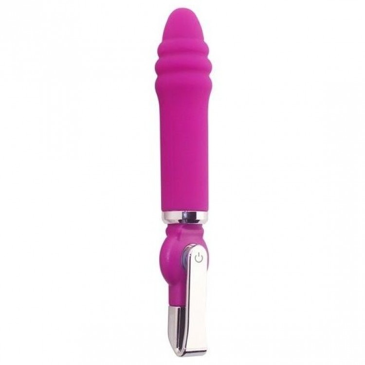 Розовый вибратор ALICE 20-Function Desire Vibe - 16 см.