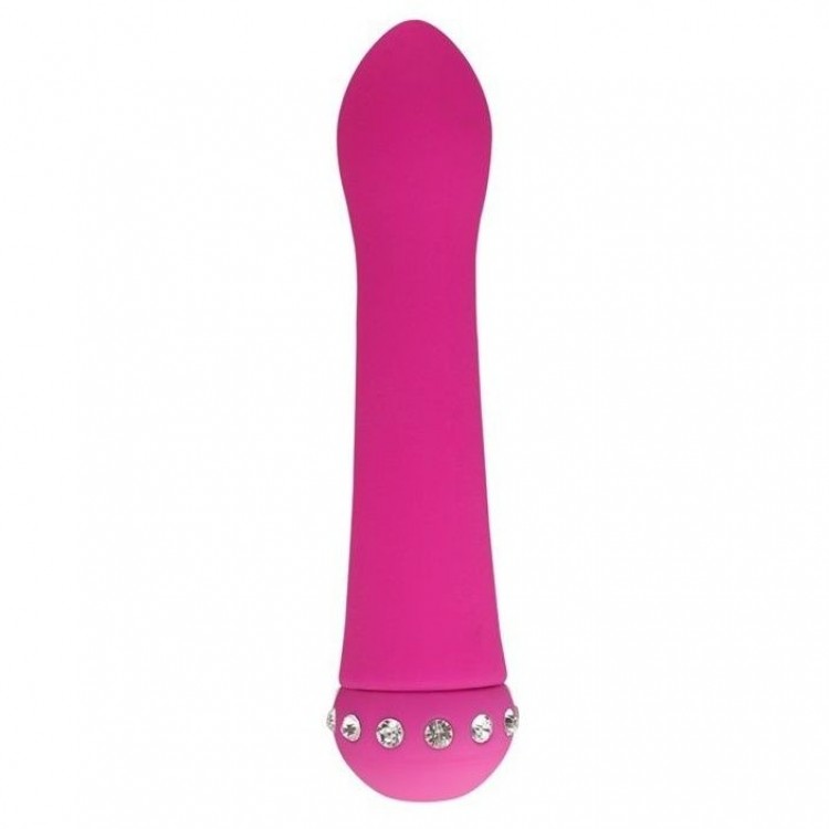 Розовый вибратор SPARKLE SUCCUBI BLISS CARESSING VIBE - 14,2 см.