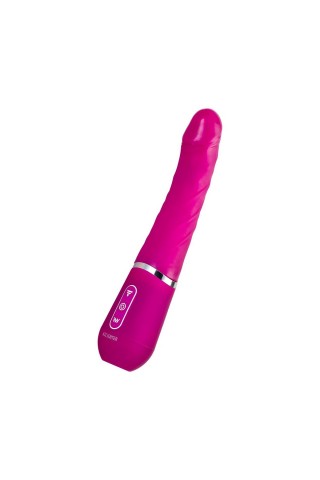 Розовый нереалистичный вибратор Ailighter Smart Telescopic Lover - 27,1 см.