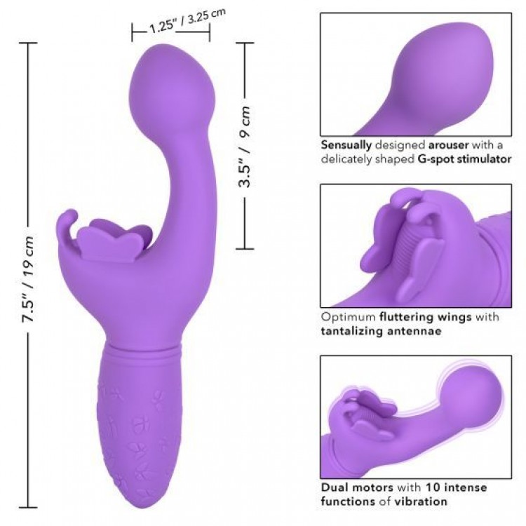 Фиолетовый вибратор-кролик Rechargeable Butterfly Kiss Фиолетовый вибратор-кролик Rechargeable Butterfly Kiss