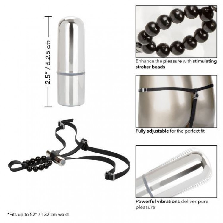 Черные стимулирующие трусики с вибрацией Lovers Thong with Pleasure Beads Черные стимулирующие трусики с вибрацией Lovers Thong with Pleasure Beads