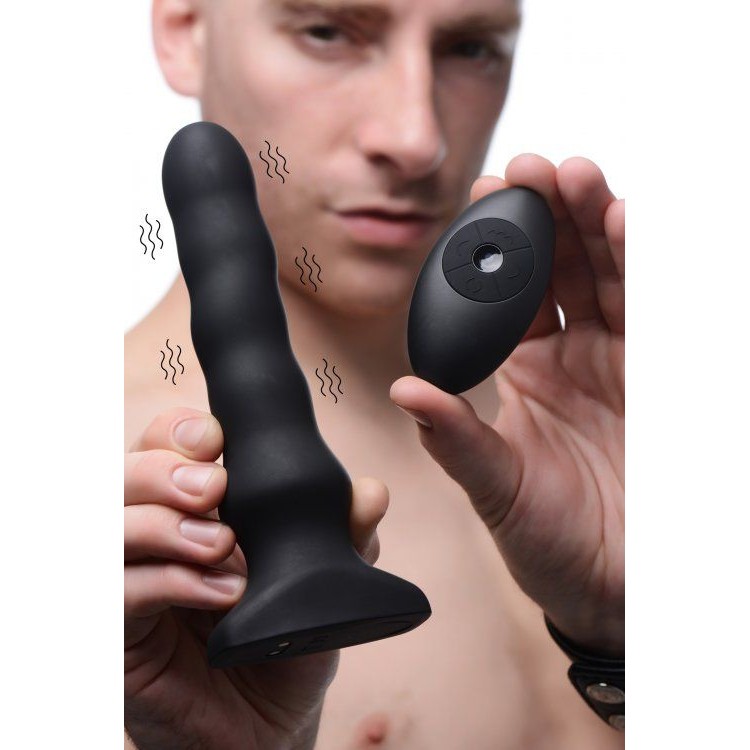 Черный вибратор с волнообразным движением Silicone Vibrating & Squirming Plug with Remote Control - 19,5 см. Черный вибратор с волнообразным движением Silicone Vibrating & Squirming Plug with Remote Control - 19,5 см.