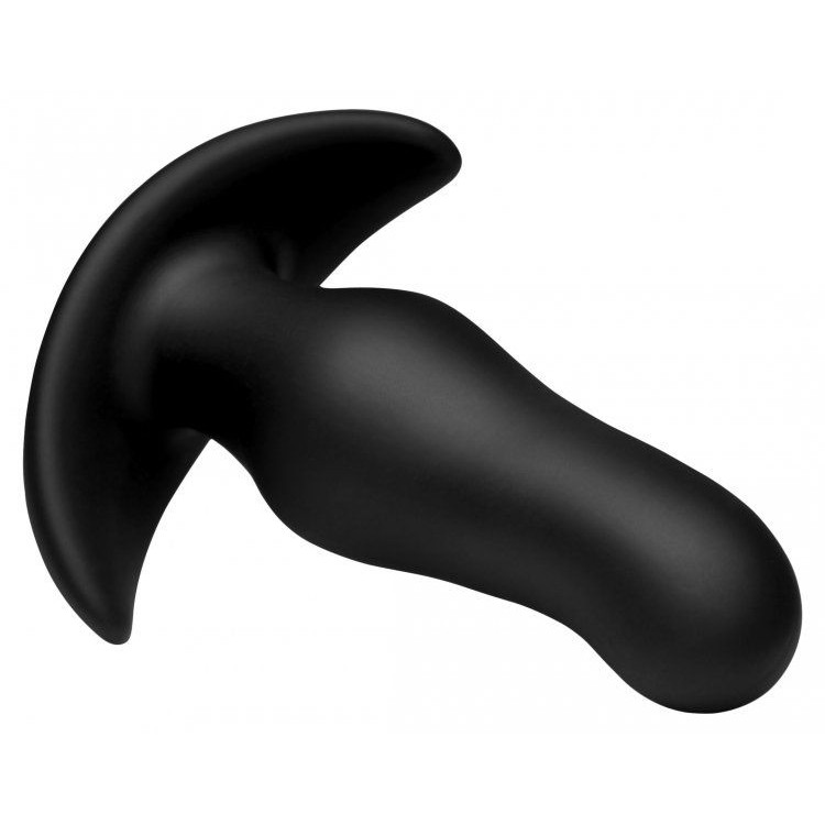 Черная анальная вибропробка Kinetic Thumping 7X Prostate Anal Plug - 13,3 см.