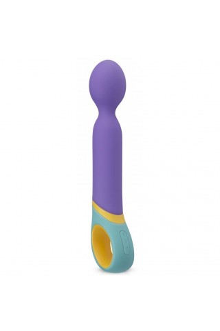 Фиолетовый вибромассажер Base Wand Vibrator - 24 см.