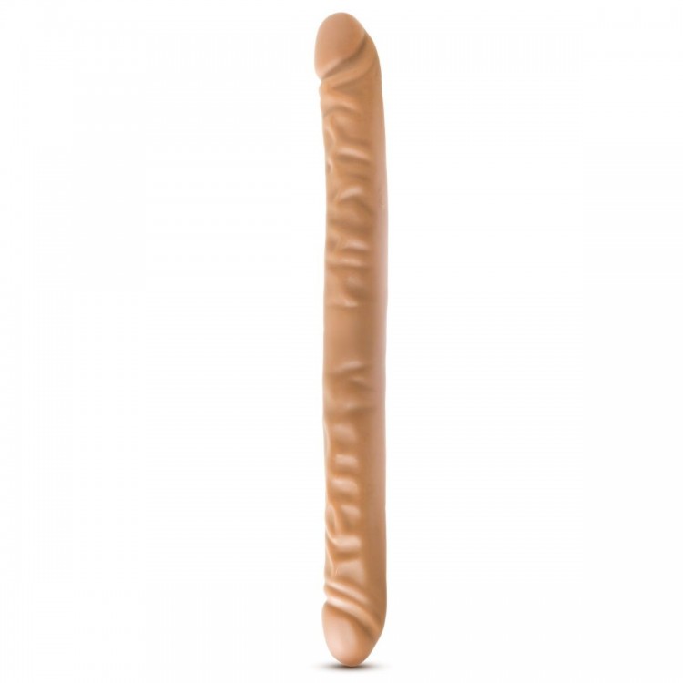 Телесный двусторонний фаллоимитатор 18 inch Double Dildo - 45,7 см.