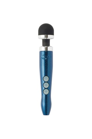 Синий беспроводной вибратор Doxy Die Cast 3R Rechargeable Wand - 28 см.