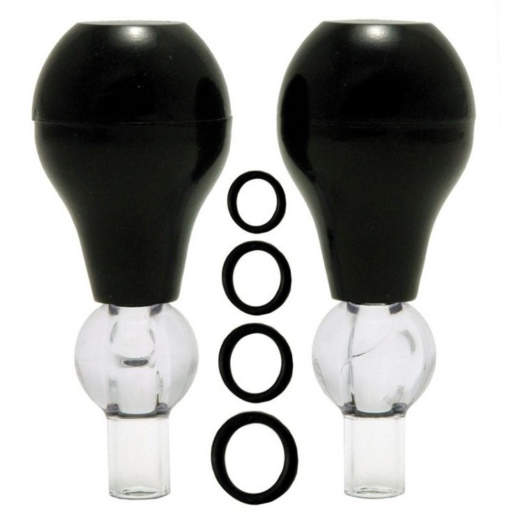 Набор для стимуляции груди Nipple Pump 10 Pieces: 2 помпы и 8 колечек